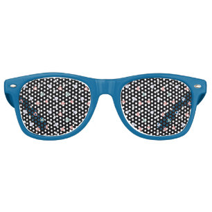 Shamrock and Hearts Pattern Retro Sunglasses