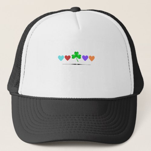 Shamrock and Hearts Trucker Hat