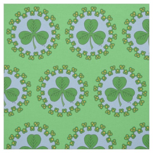 Shamrock and Knotwork Fabric