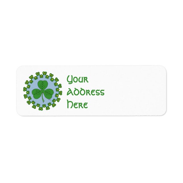 Shamrock and Knotwork Label (Front)