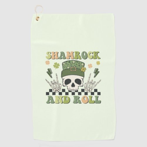 Shamrock and Roll Golf Towel