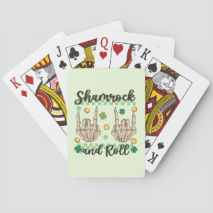 Shamrock and Roll Hand Poker Cards