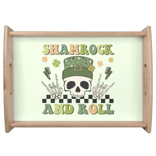 Shamrock and Roll Serving Tray