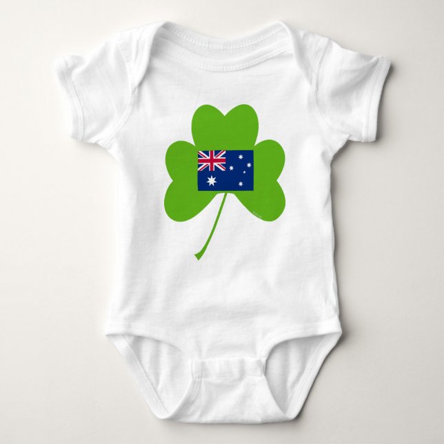 Shamrock-Australia Baby Bodysuit (Front)