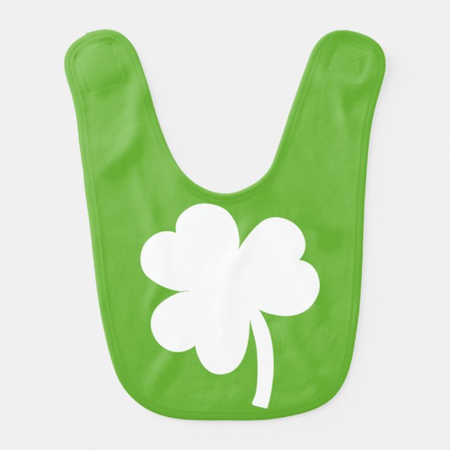 Shamrock Baby Bib (Front)