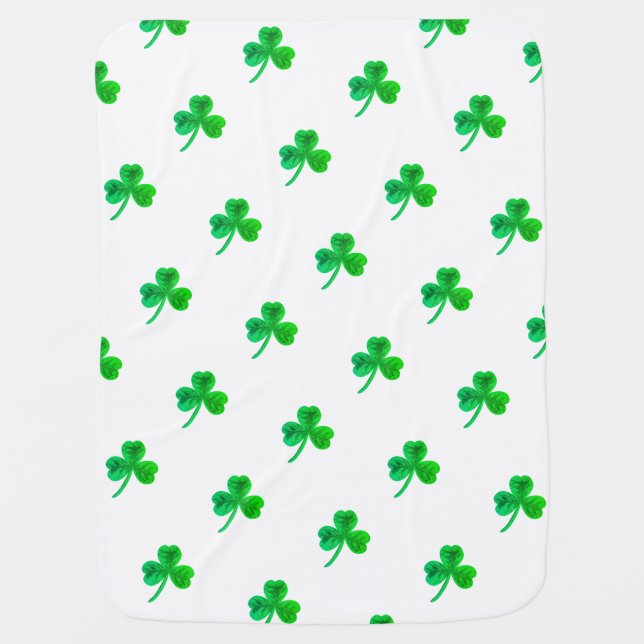 Shamrock Baby Blanket (Front)