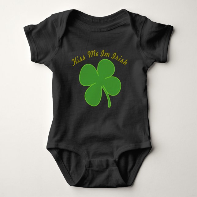 Shamrock Baby outfit Bodysuit (Front)