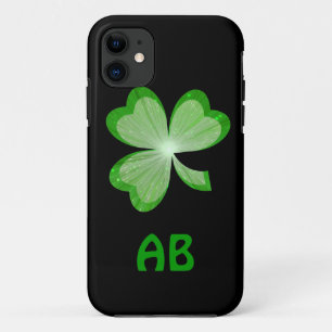 Shamrock Black monogram iPhone 5 case