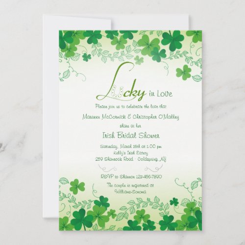 Shamrock Borders Invitation