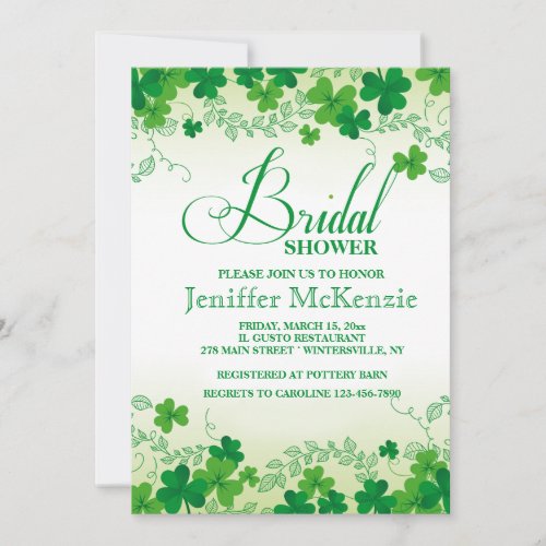 Shamrock Borders Invitation