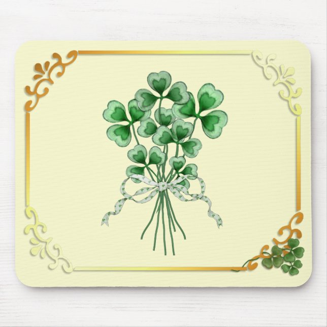 Shamrock Bouquet Mouse Pad (Front)