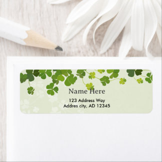 Shamrock bouquet, st patrick's day label