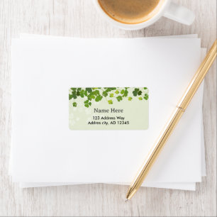 Shamrock bouquet, st patrick's day label