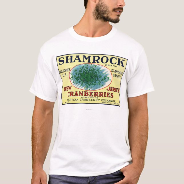 Shamrock Brand Cranberry Label T-Shirt (Front)
