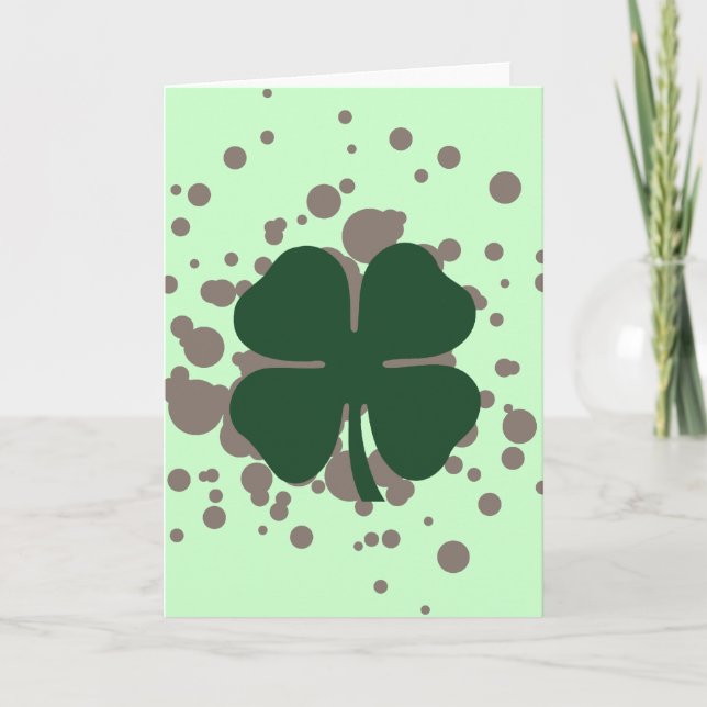 shamrock bubbles card (Front)