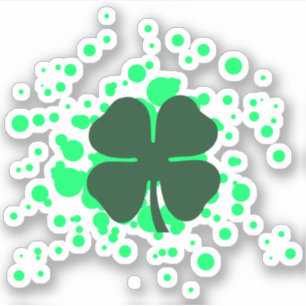shamrock bubbles sticker