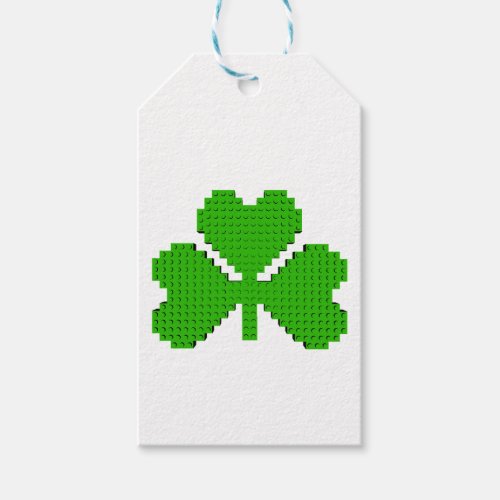 Shamrock Building Blocks Drawing Gift Tags