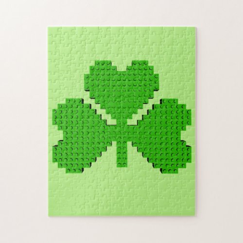 Shamrock Building Blocks Drawing Jigsaw Puzzle