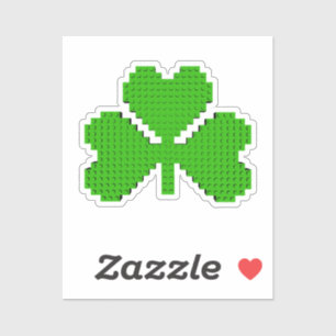 Shamrock Building Blocks Drawing Sticker