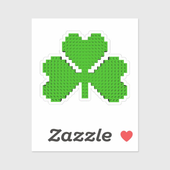 Shamrock Building Blocks Drawing Sticker (Sheet)