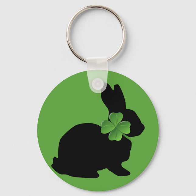 Shamrock Bunny Keychain (Front)