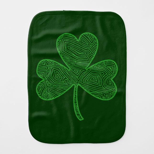 Shamrock Burp Cloth (Front)