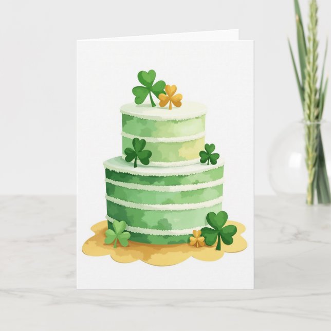 Shamrock Cake Pattern Card (Front)