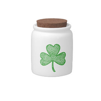 Shamrock Candy Jar