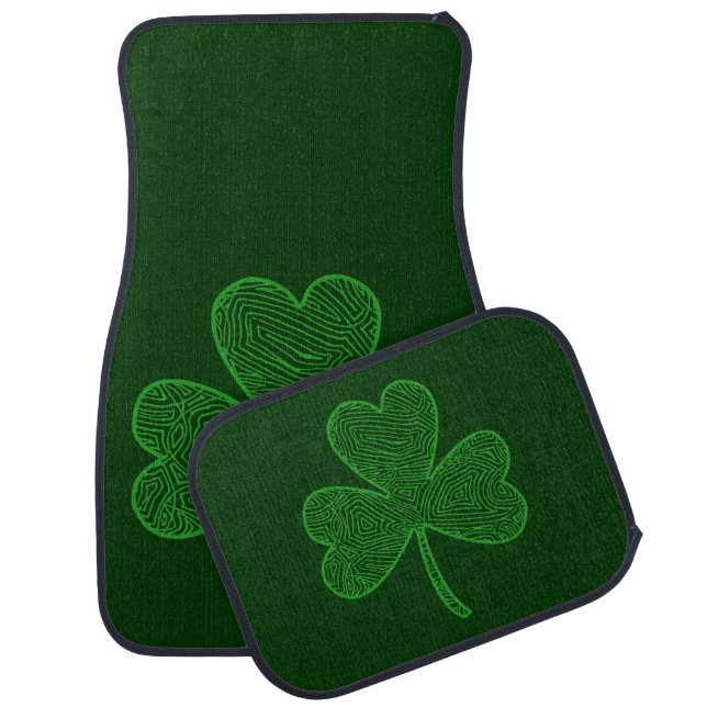 Shamrock Car Floor Mat (Set)