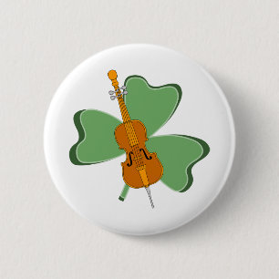Shamrock Cello Button