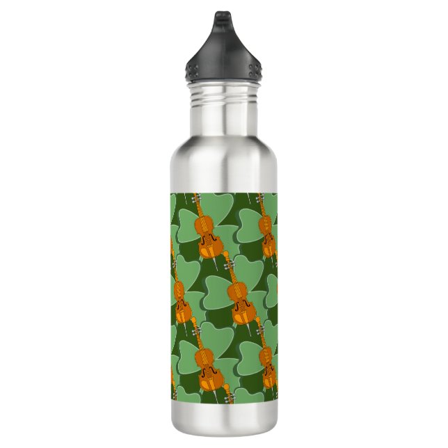 Shamrock Cello Stainless Steel Water Bottle (Right)