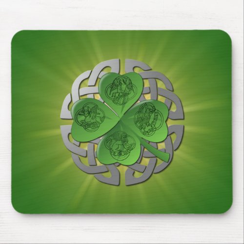 Shamrock  Celtic Knot  4 Evangelists Mouse Pad