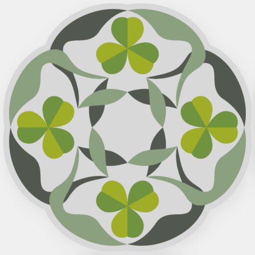 Shamrock Celtic Knot Inspired St Patricks Day Sticker