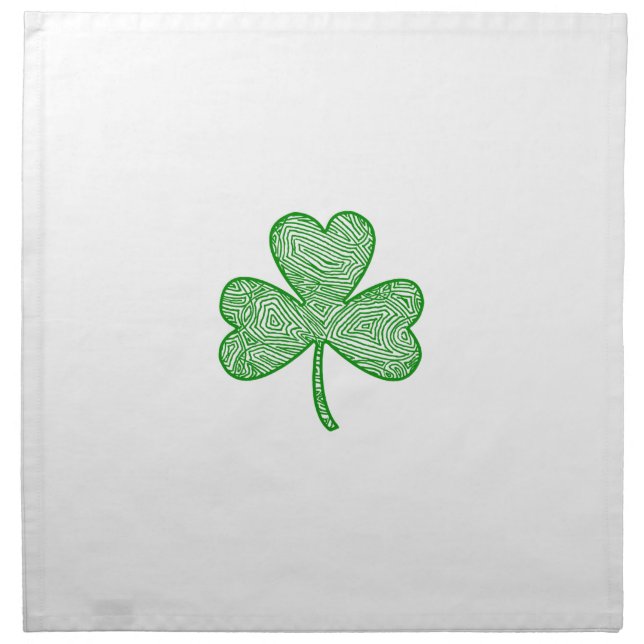 Shamrock (Center Fold) Napkin (Front)