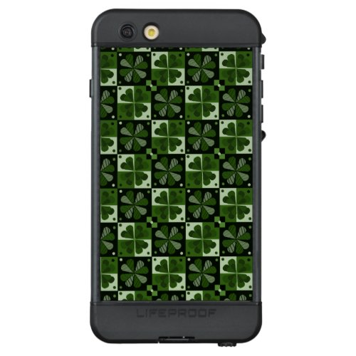 Shamrock Checkerboard Pattern  iPhone Case