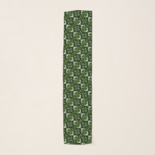 Shamrock Checkerboard Pattern Scarf