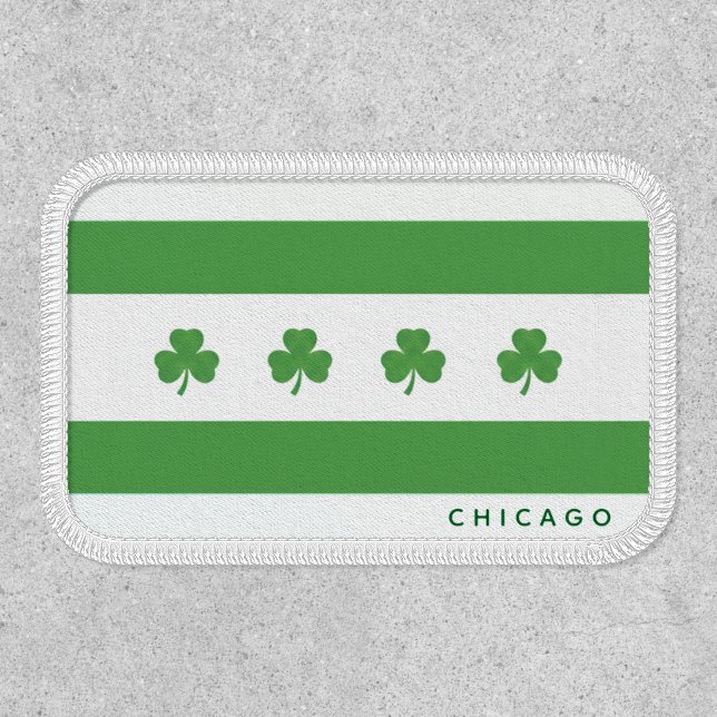 Shamrock Chicago Flag Patch (Front)