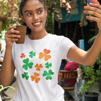 Shamrock Clover Green Orange Irish St Patricks Day
