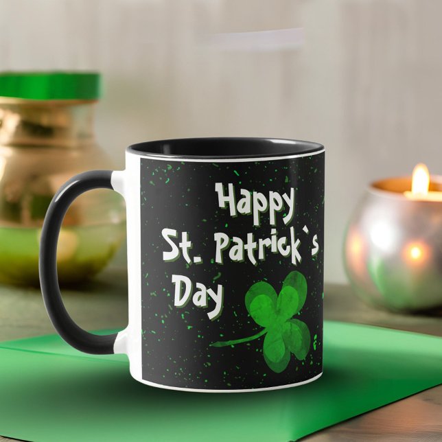 Shamrock Clover Irish Happy St. Patrick`s Day Mug (Creator Uploaded)