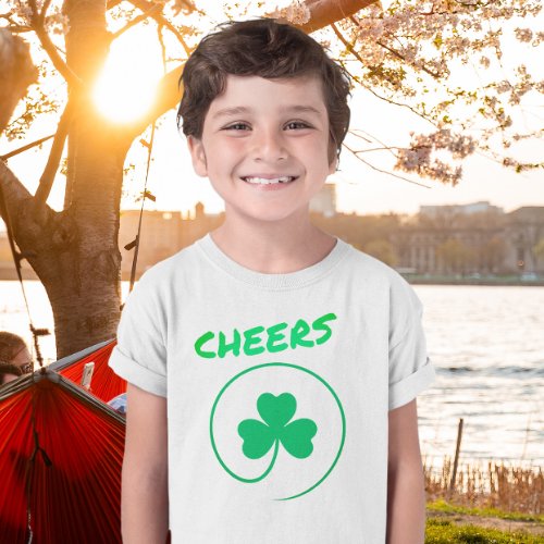 Shamrock Clover Leaf Lucky St Patricks Day Cheers T_Shirt