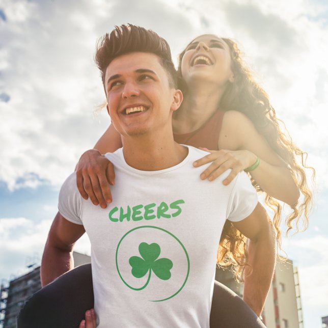 Shamrock Clover Lucky Irish Pride Ireland Cheers T-Shirt (Creator Uploaded)