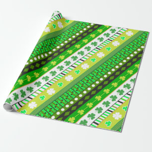 Shamrock, clover Patrick's day Wrapping Paper
