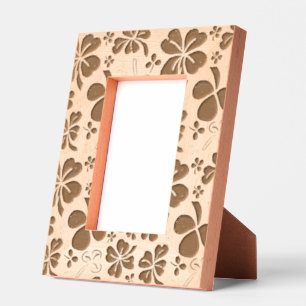 Shamrock Clover Pattern Four Leaves Engraved Frames