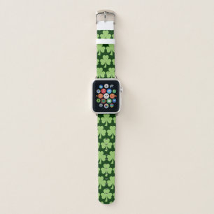Shamrock Clover Polka dots Patrick's Day pattern Apple Watch Band