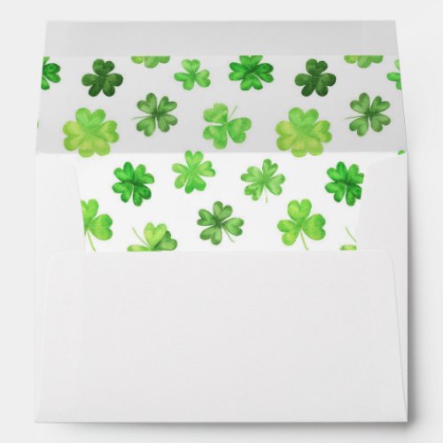 Shamrock Clover St Patricks Day Envelope