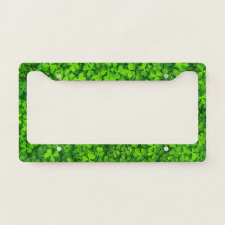 Shamrock Clovers Green License Plate Frame