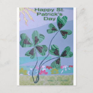 Shamrock Collage Postcard