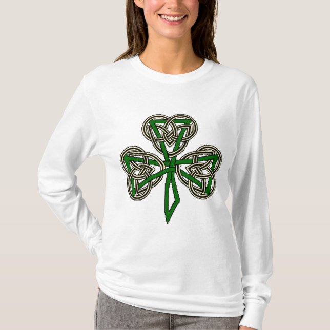 Shamrock Cross Knot T-Shirt (Front)
