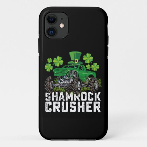 Shamrock Crusher St Patricks Day Monster Truck iPhone 11 Case