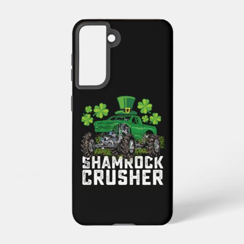 Shamrock Crusher St Patricks Day Monster Truck Samsung Galaxy S21 Case